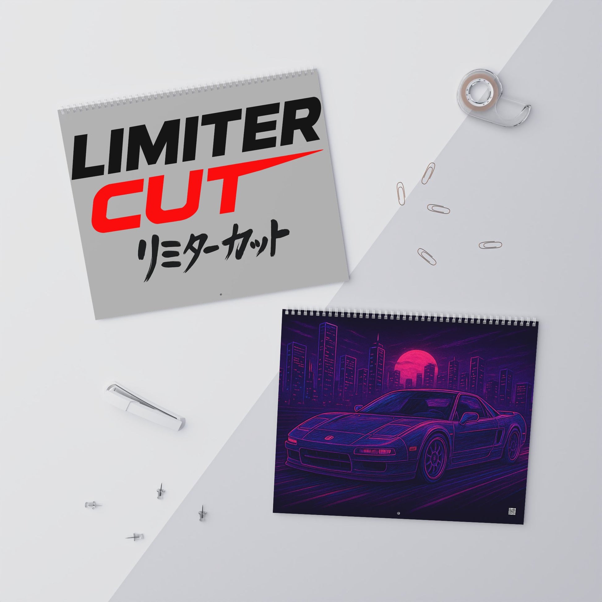 2026 "Limiter Cut" Wall Calendar – Illustrated JDM Sports Cars