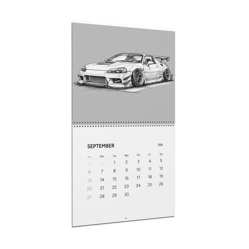 2026 "Limiter Cut" Wall Calendar – Illustrated JDM Sports Cars